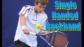 Tennis One Handed Backhand Tutorial By ATP Pro