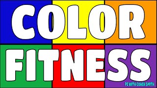 Color Fitness! All you Need are POLY SPOTS! Warmup, PE activity requiring little Equipment!