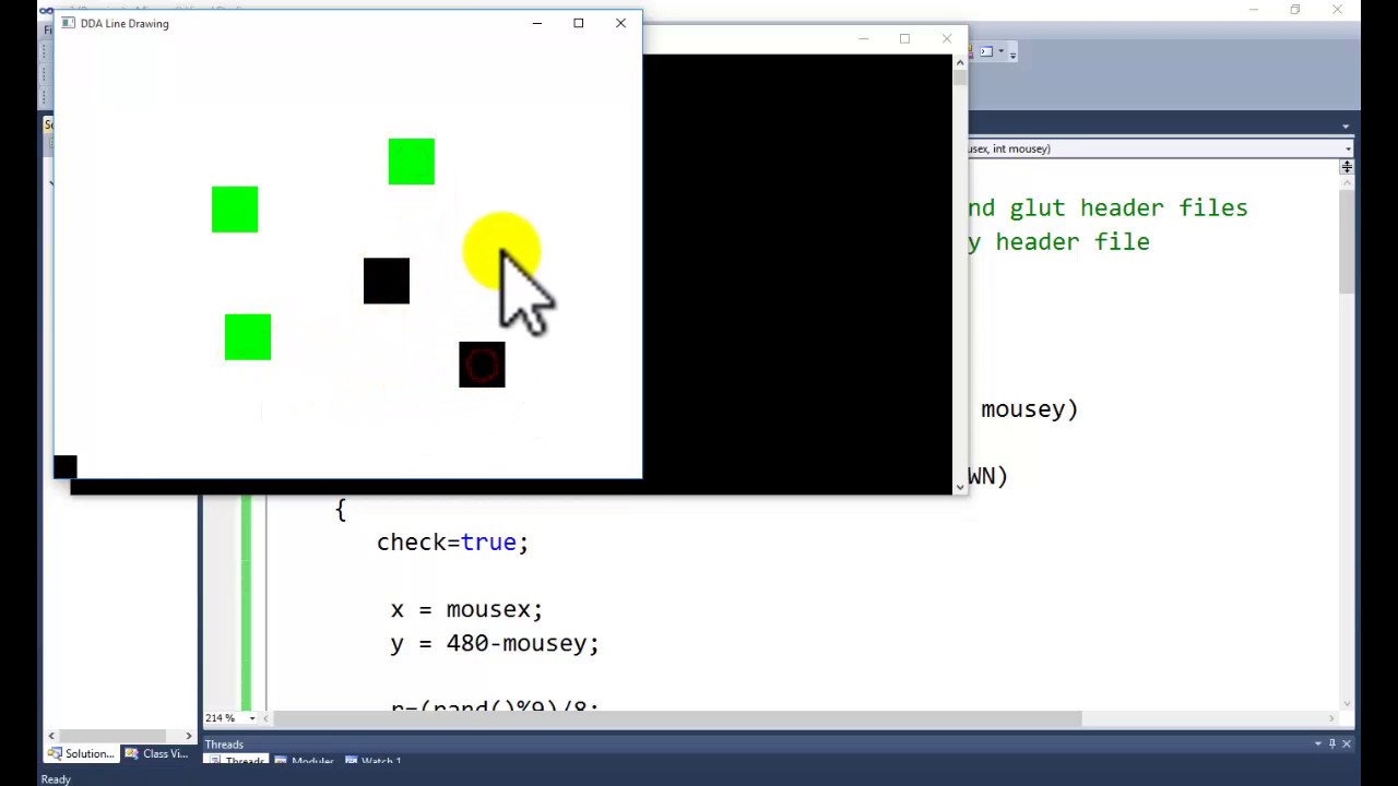 OpenGL Mouse Function Example For Beginners - YouTube