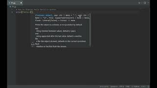 Printing Hello World | Python Basics | Problem 1
