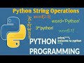 #3 - Python String Operation | Python tutorial for Beginner  | Tek Solutions #teksolutions #python