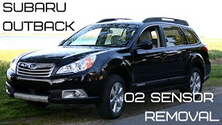 Subaru 2.5 outback O2 sensor replacement oxygen sensors that are stock SUPER TRICK!! On getting out