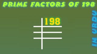 Prime Factors of 198 - Prime Factorization