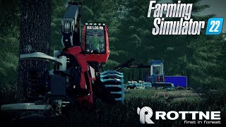 FS22 Forestry [Rottne Smv Rapid mod showcase] (Realistic sound)