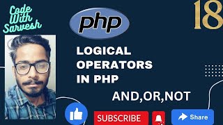 Logical Operators In PHP | PHP Tutorial In Hindi | Code With Sarvesh