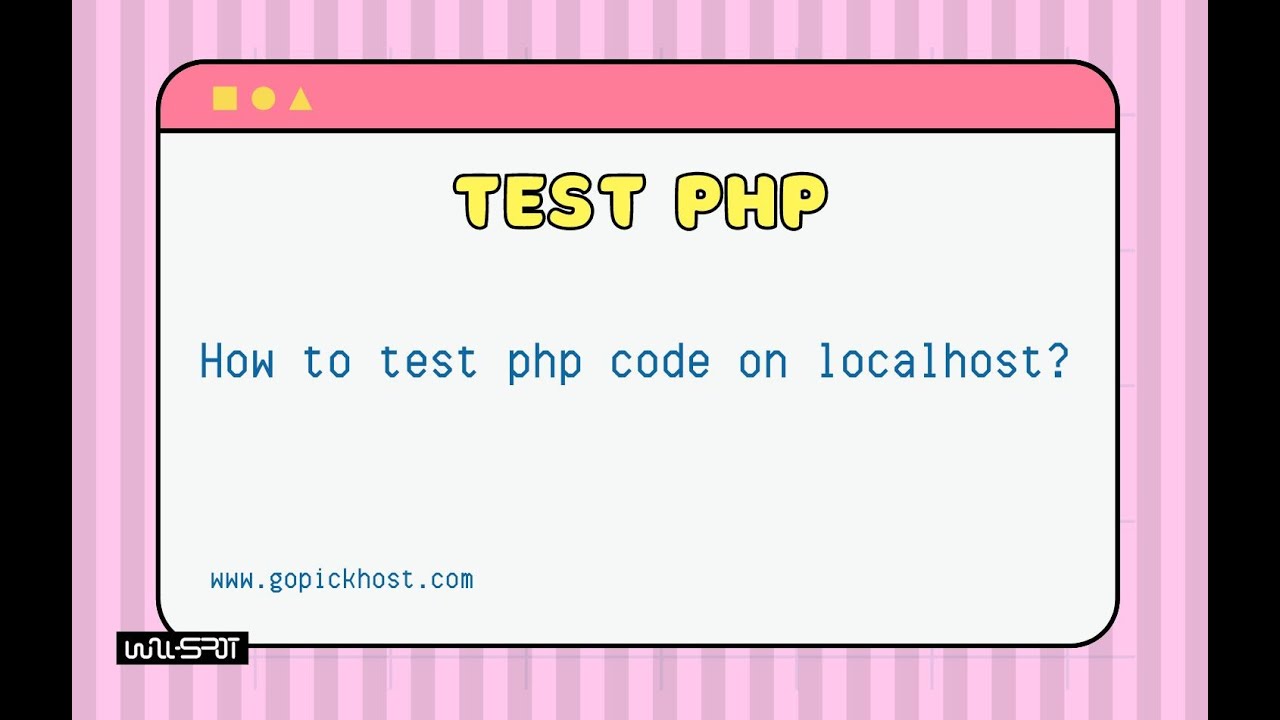 How To Test Php Code On Localhost Youtube
