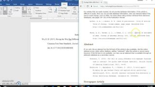 Cite journal article in APA using EBSCOhost