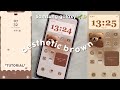 how to make your Android phone aesthetic| aesthetic brown theme | Samsung a13 aesthetic 🤎