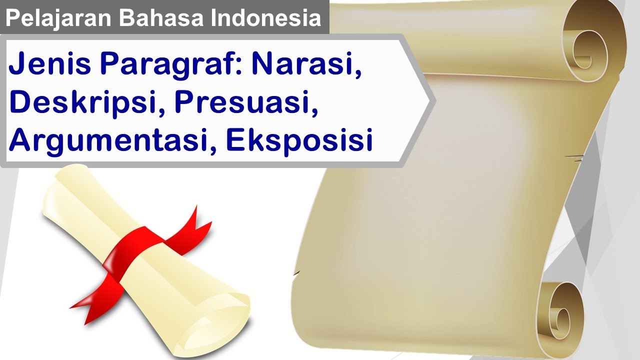 Jenis Paragraf (Narasi, Deskripsi, Presuasi, Argumentasi, Eskposisi ...