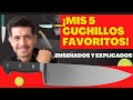 Los 5 mejores cuchillos 🔪 que tengo y que me hacen feliz. El reto 🔥🔪💯