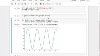 Fitting Pendulum data with curve_fit