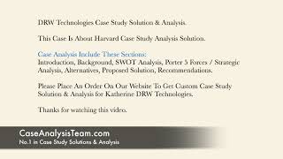 DRW Technologies Case Study Solution & Analysis