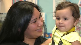 Girl celebrates first birthday on day doctors declare her cancer free