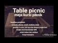 meja piknik kualitas premium. table picnic