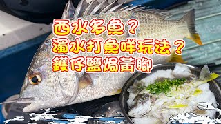 【漁人推介】香港水域 阿火帶大家出海玩徒手潛水，香港西水特別多魚？四圍都係鱲魚？濁水打魚有什麼技巧？回家製作鑊仔鹽焗黃腳鱲 Catch and Cook  Yellowfin Seabream