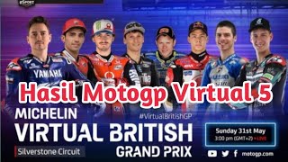 HASIL RACE MOTOGP VIRTUAL SERI KE 5 SIRKUIT SILVERSTONE 2020 | RACE MOTOGP VIRTUAL SERI KE 5 2020