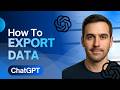 How to Export Data in ChatGPT (Download Your Chat History) | ChatGPT 2026