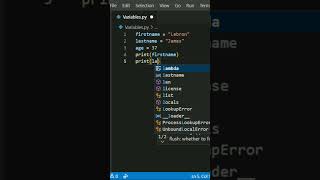Learn Python Variables #python #coding #programming #shorts