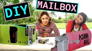 MAILBOX MAKEOVER TUTORIAL DIY  How To Dress Up Your Mailbox - Personalized Mailbox KARMA Playhouse