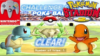 Pokemon Stadium 2 (Switch) - Challenge Cup Gameplay (Poké Ball)