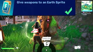 Give weapons to an Earth Sprite Fortnite