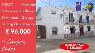 5 Bedroom 3 Bath Townhouse + Garage, Big Storage Property for sale in Spain inland Andalucia TH5273