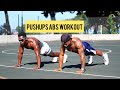 Pushups abs workout ⚡️ #gym  #pushups  #abs  #fitness