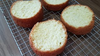 MINI PÃO DE LÓ PARA FORMA DE 10 CM COM APENAS 3 INGREDIENTES | MINI WOOL WOOL BREAD