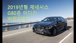 2019년형 제네시스 G80 - 바뀐부분이 없는데??