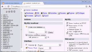 Beginner PHP Tutorial 110 phpMyAdmin Part 1