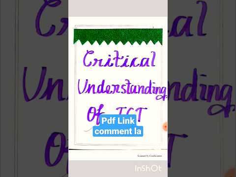 Critical Understanding Of ICT English(PdfLink)#ICT #recordnote ...