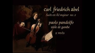 ABEL, Carl Friedrich : Suite in D for Viola da Gamba Solo (Paolo Pandolfo)