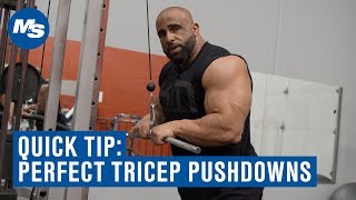 Quick Tip: How to Perfect Your Tricep Pushdowns