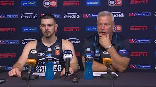 Dean Vickerman and Chris Goulding press conference vs Perth Wildcats - Playoff Game 1, NBL25