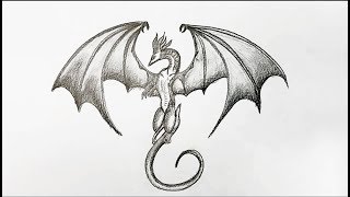 how to draw dragon step by step