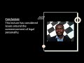 an introduction to the beginning of legal personality dr pl ndlovu