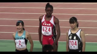 2017ジュニアオリンピック陸上A女子 200m決勝 + 表彰式