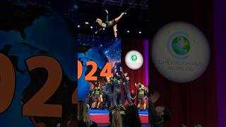 Level 7 Baskets🤩💚 #cheer #cheerleading