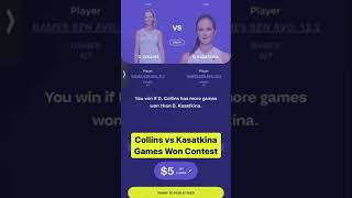 Collins vs Kasatkina Games Won Contest in Charleston Final