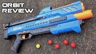 X-SHOT CHAOS ORBIT BLASTER REVIEW (Internal Mag Pump-action RIVAL Blasting!) | Walcom S7