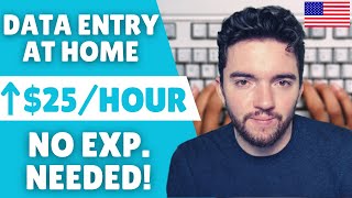 $25/HOUR Remote Data Entry No Experience Work From Home Jobs 2023