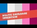 Part-1 | SQLite Database Insertion | Android Studio | Database