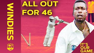 All Out For 46! | Curtly Ambrose Rips Through England! | From The Archive Windies vs England 1994