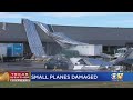 Roof Ripped Off Warehouse At DFW Airport