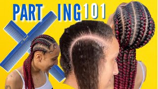 Parting Tutorial For Stitch Braids