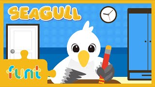 SEAGULL SONG | 갈매기송 | 동물 동요 | 여행송 | 펀트와 친구들 | 펀트 영어 동요 | FUNT SONG