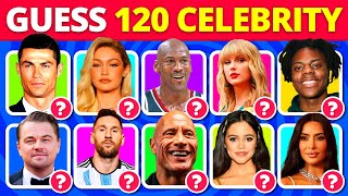 Guess the Celebrity in 3 Seconds | 120 Most Famous People in the World