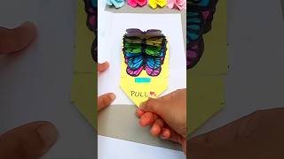 Paper Butterfly card #artcraft #art #cards #papercard #birthday #shorts #butterfly #short #viral