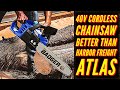 40V Cordless Chainsaw with 4Ah Battery & Charger Better Value than Harbor Freight Atlas Chainsaw