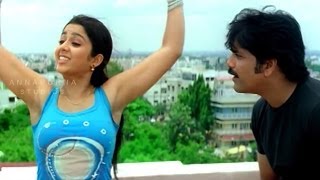Charmi Tempting Nagarjuna Romantic Scene || Mass Movie || Nagarjuna, Jyothika